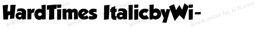 HardTimes ItalicbyWi字体转换